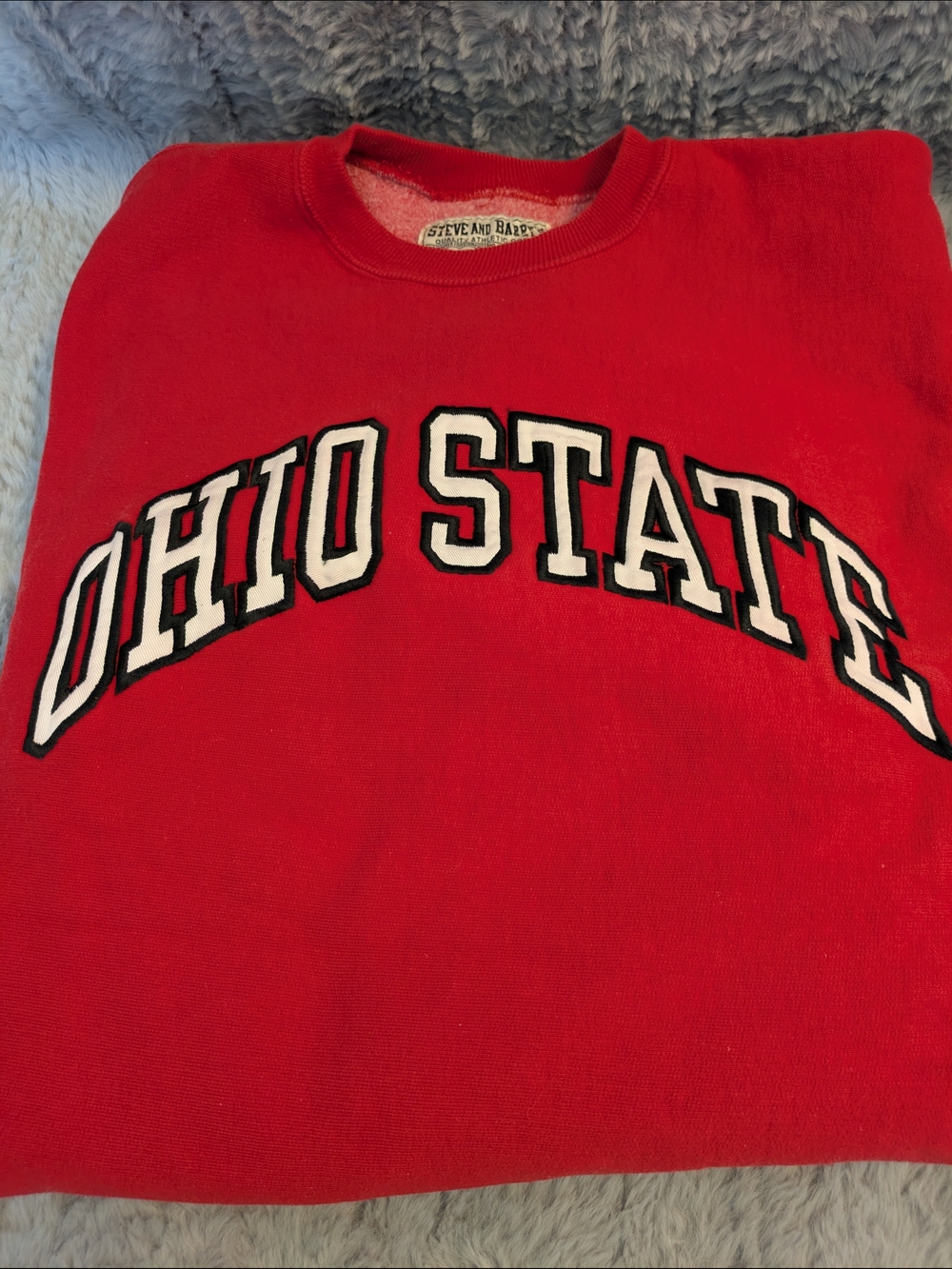 Steve & Barry's Oversized Heavyweight Red Ohio State Sweatshirt Unisex Large EUC
